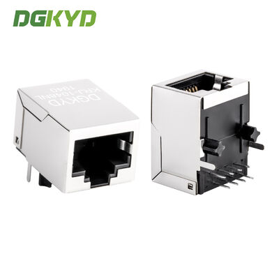 Conector RJ45 Blindado para Rede Industrial 10/100 Base CAT5 com Transformador