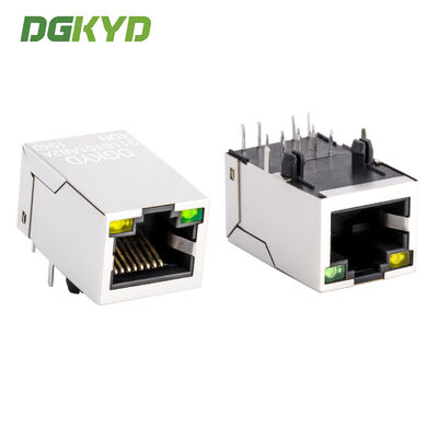 Conector RJ45 de 100 Mbps com transformador integrado para interface de rede industrial