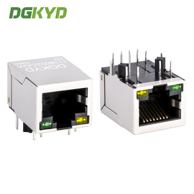 Conector RJ45 de 100 Mbps com transformador integrado e porta de rede industrial blindada