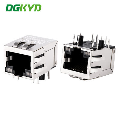 Conector feminino RJ45 de grau industrial 10/100 Base-T Conector blindado RJ45 com filtro de 100 Mbps