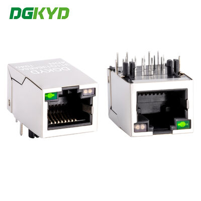 Conector RJ45 Gigabit Filter Ângulo Reto 90 Graus com Luz RJ45 Jack Soquete de Rede Fêmea