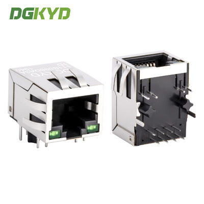 Conector feminino RJ45 de porta única blindada com transformador de isolamento interno RJ45 Jack
