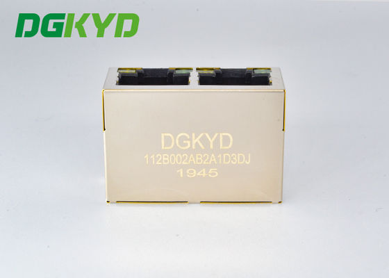 Porto RJ45 de Jack modular 100M BASE-T 1x2 2