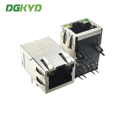 OEM integrado montagem do soquete dos ethernet do Magnetics RJ45 Jack Module Tab Up Cat 5 do PWB de DGKYD311B029DB1A4DN